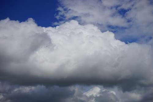 Clouds Cloudiness Sky White Blue Atmosphere