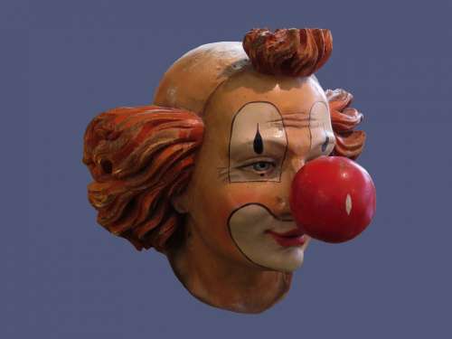 Clown Face Mask Head
