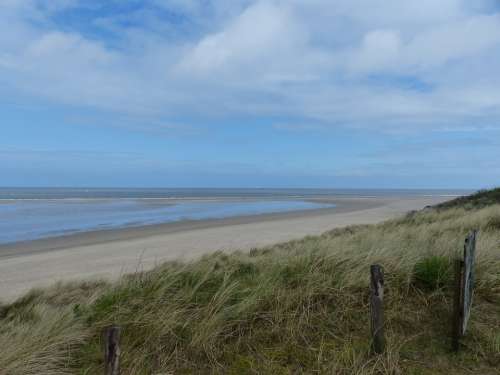 Coast East Frisia North Sea Sea Landscape Blue