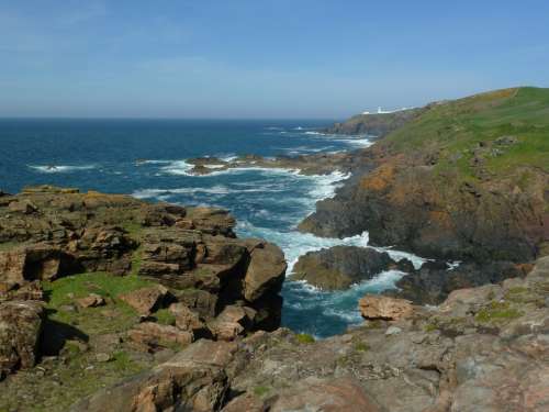 Coast Cliff Sea Ocean Water Coastline Rock