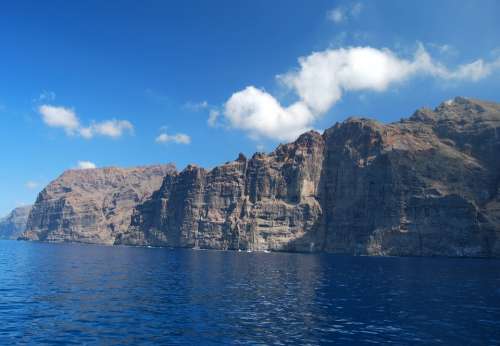 Coastline Tenerife Los Gigantes Cliffs Canary