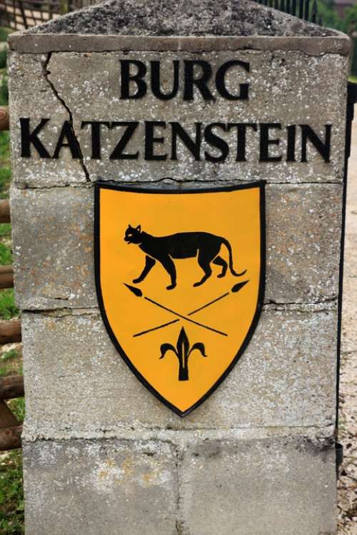 Coat Of Arms Shield Castle Middle Ages Katzenstein