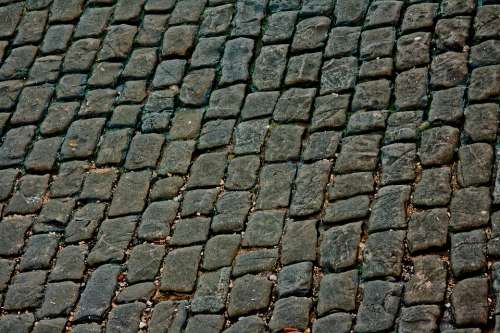 Cobblestone Stone Floor Road Pavement Pattern