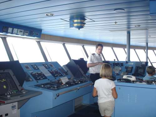 Cockpit Captain Ferry Boat