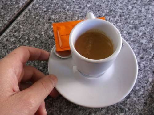 Coffee Sugar Bica Hand