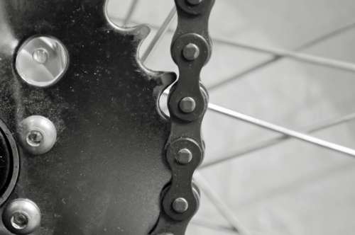 Cogwheel Transfer Iron Bicycle Chain Background