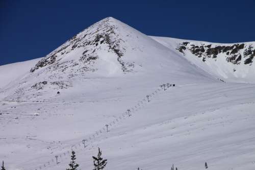 Cold Mountains Papusa Peak Retezat Snow Top