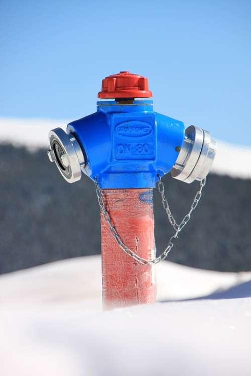 Cold Fire Hydrant Red Snow White Industries