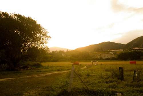 Colombia Sunset Sky Sun