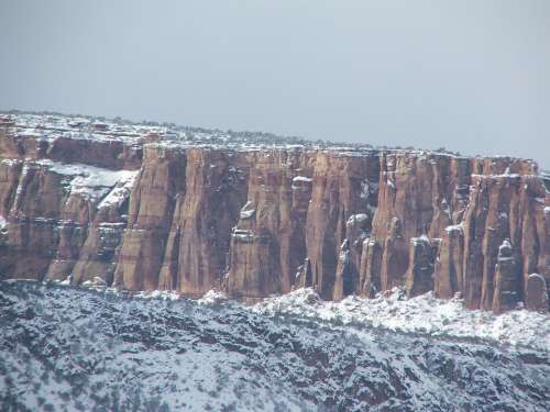 Colorado National Monument Rocks Mountains Cliff