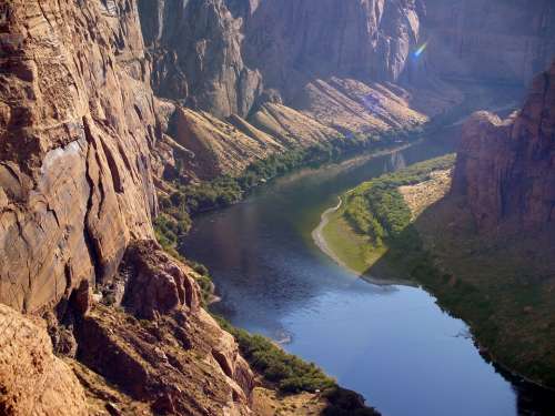 Colorado River Glen Canyon Page Arizona Usa Water