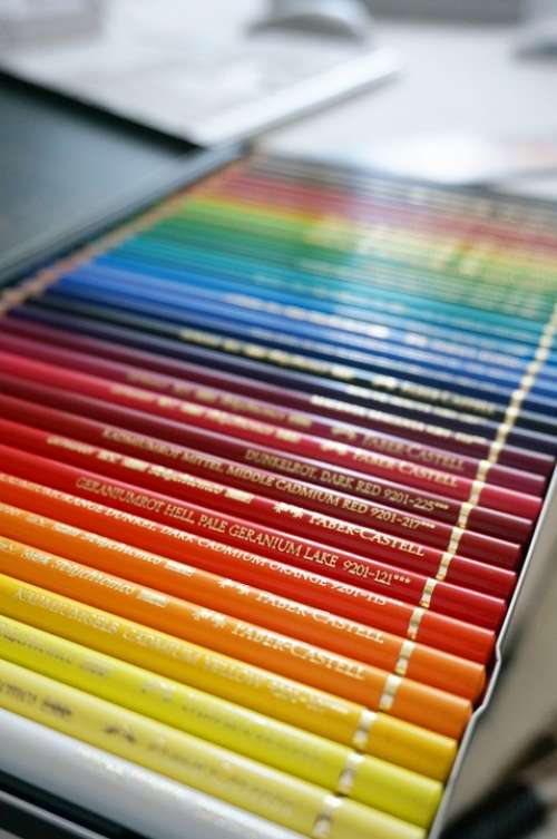 Colored Pencil Art Rainbow Rainbow Color Figure