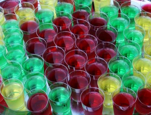 Colorful Glasses Brandy Jelly Shot Glass Colorful