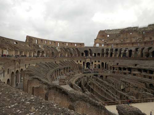 Colosseum Amphitheater Arena Gladiators Rome Italy