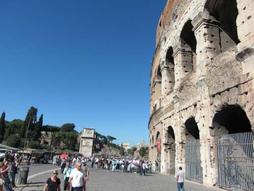 Colosseum Rome Italy Roman Building Romans Old