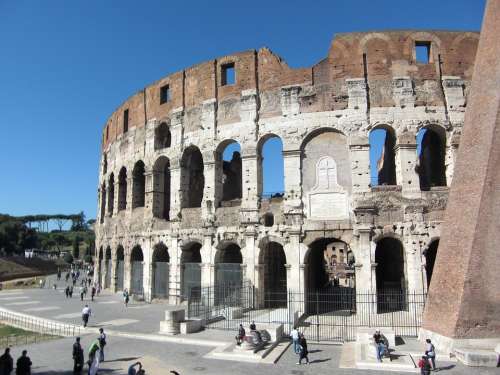 Colosseum Rome Italy Roman Building Romans Old