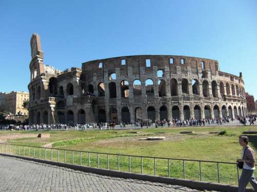 Colosseum Rome Italy Roman Building Romans Old