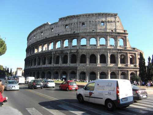 Colosseum Rome Italy Roman Building Romans Old