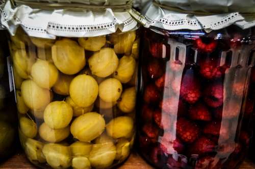 Compote Preparations Jars Fruit Jam Natural Food