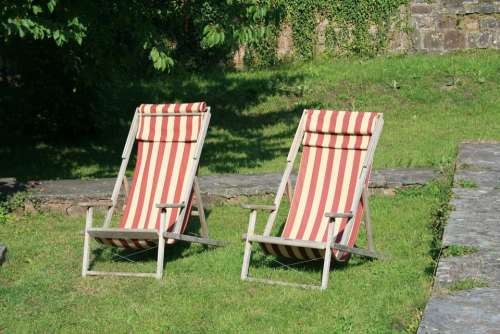 Concerns Sun Loungers Garden Summer Nature Relax