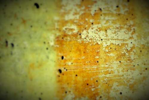 Concrete Wall Grunge Yellow Wall Damaged Paint