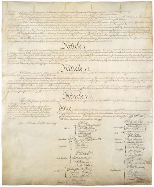 Constitution United States Usa America