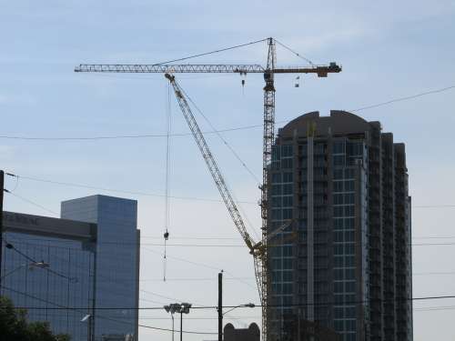 Construction Crane Crane Building Site Development