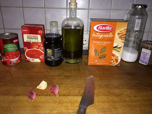 Cook Kitchen Cutting Board Ingredients