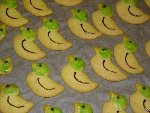 Cookie Cookies Ducks Colorful Sweet Color Nibble