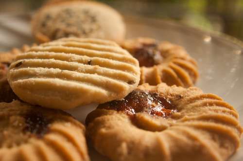 Cookies Baked Biscuits Sweets Snack Delicious