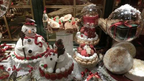 Copenhagen Denmark Bakery Christmas Window Cookie