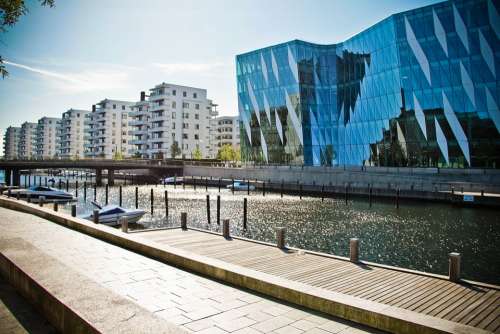 Copenhagen Port Sea Dock Buildings