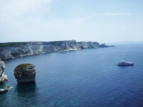 Corsica Cliff White Cliffs France Sea Outlook