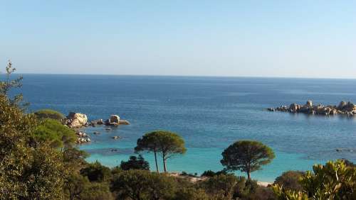 Corsica Beach Sea Coast France