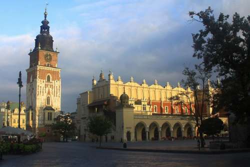 Cracow Krakow Poland Market Square Town Cloth