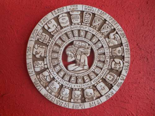 Crafts Red Calendar Mexican