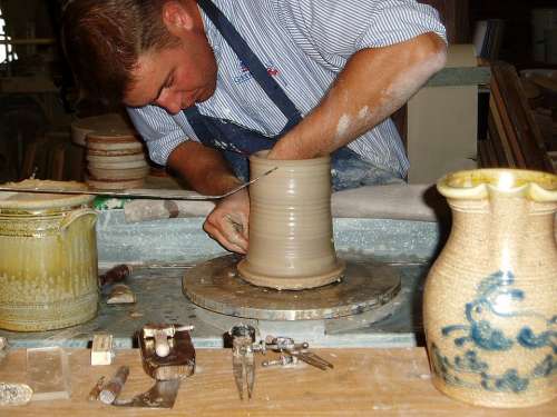 Craftsman Potter Pottery Clay Craft Skill Artisan