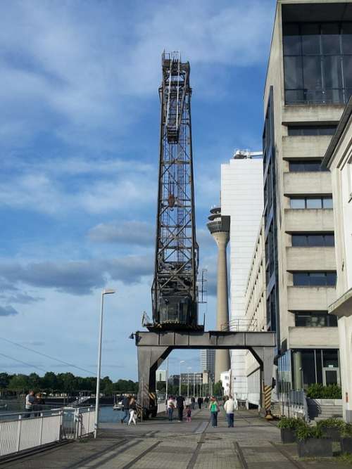 Crane Port Düsseldorf Industry Jib Crane