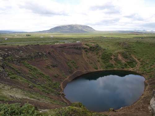Crater Lake Volcanic Crater Volcanism Iceland