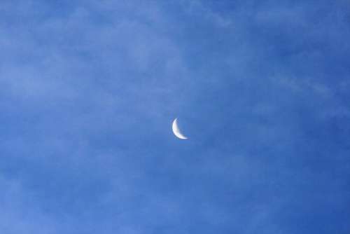 Crescent Moon Moon Crescent Sliver Orbital Light