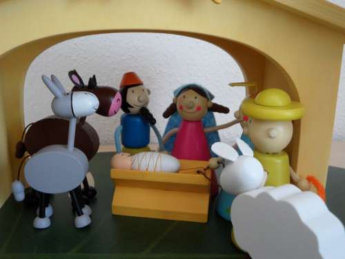 Crib Christmas Crib Figures Children Christmas