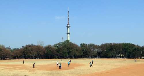 Cricket Sports Game Practice College Dharwad