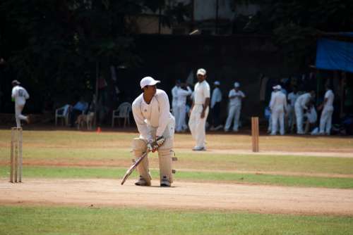 Cricket Practice Batsman Ball Game India