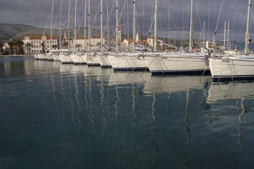 Croatia Dalmatia Trogir Port