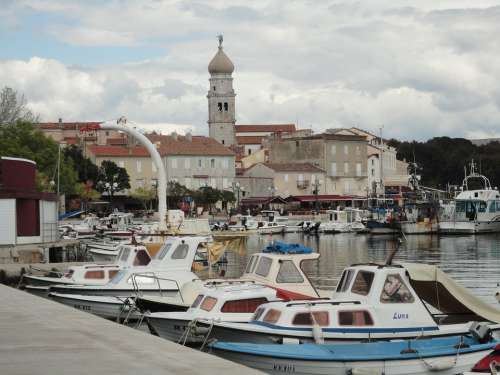 Croatia Island Of Krk Port City Istria