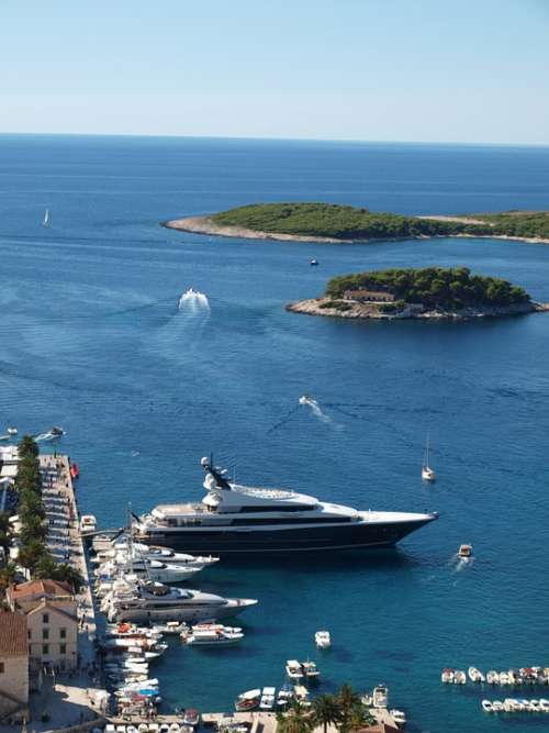 Croatia Adriatic Sea Sailing Sea Yacht Islands