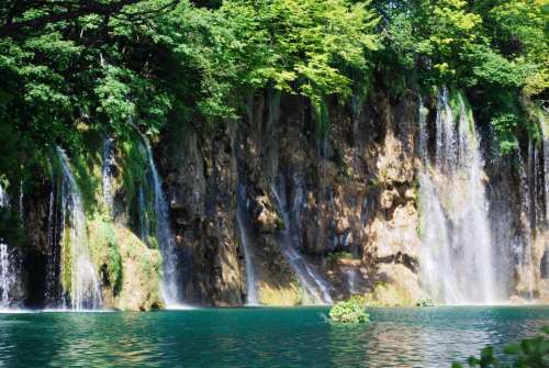 Croatia Plitvice Lakes Lake Beautiful Nature Water