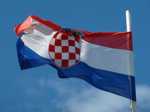 Croatia Flag Emblem National Colours Croatian Flag