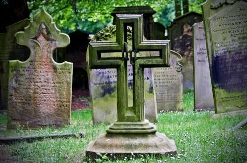 Cross Graveyard Tombstones Death Monument Religion