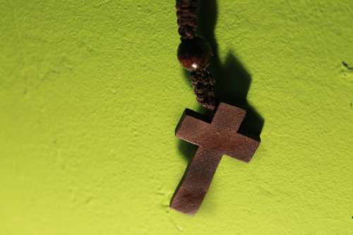 Cross Wooden Cross Prayer Chain Rosary Christianity